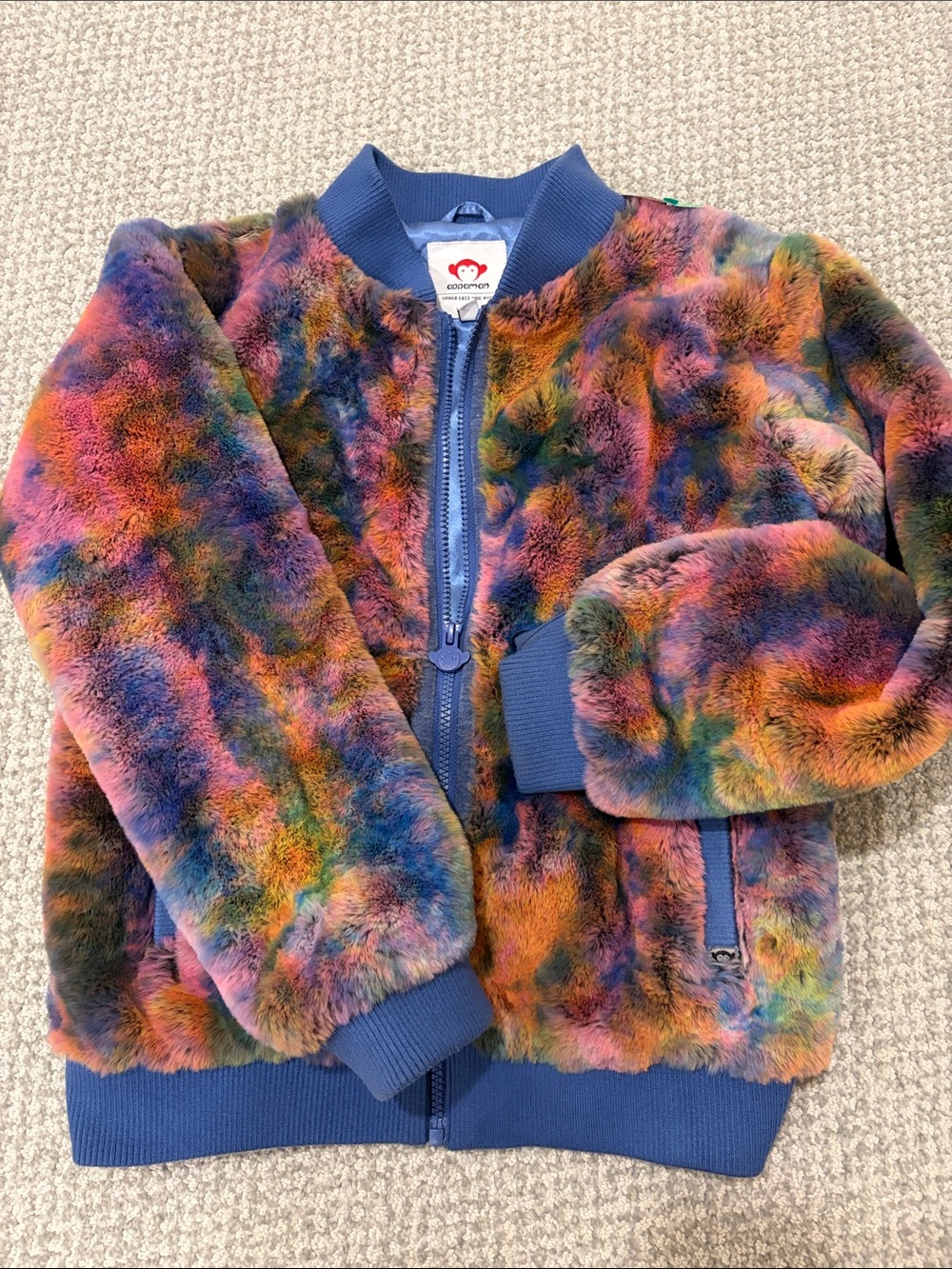 Appaman faux fur Nikki bomber jacket sz 12